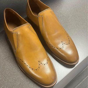Allen Edmonds Men's Brown Lucca Brogue Oxford Loafers 8.5